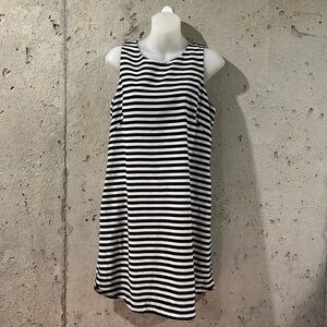 Cupid Black and White Pull On Short Sleeve Sheath Mini Dress - Size M